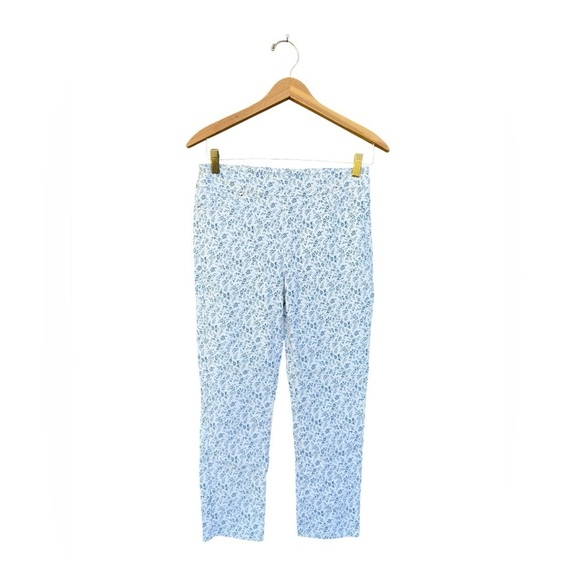 Mario Serrani Pants - Mario Serrani Women's Small Ditsy Floral Comfort Stretch Capri Pants Cottagecore